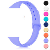 Small Waist Silicone Watch Strap Double Buckle Snap Button