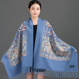 Scarf Shawl Cashmere Warm Cheongsam Outerwear