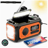 Lighting Large Capacity Hand-cranked Solar Power Emergency Charging Treasure
