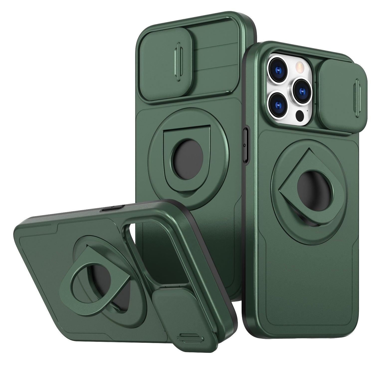 Plastic Anti-fall Shock Bracket Phone Case