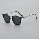 Japanese Handmade Medium Gold Pure Titanium Polarized Sunglasses