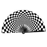 Black Plastic Fans Support Merchandise Kung Fu Fan