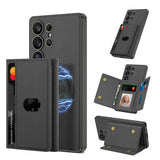 Built-in Wireless Charger Phone Case Magnetic Split Wallet Case With Stand