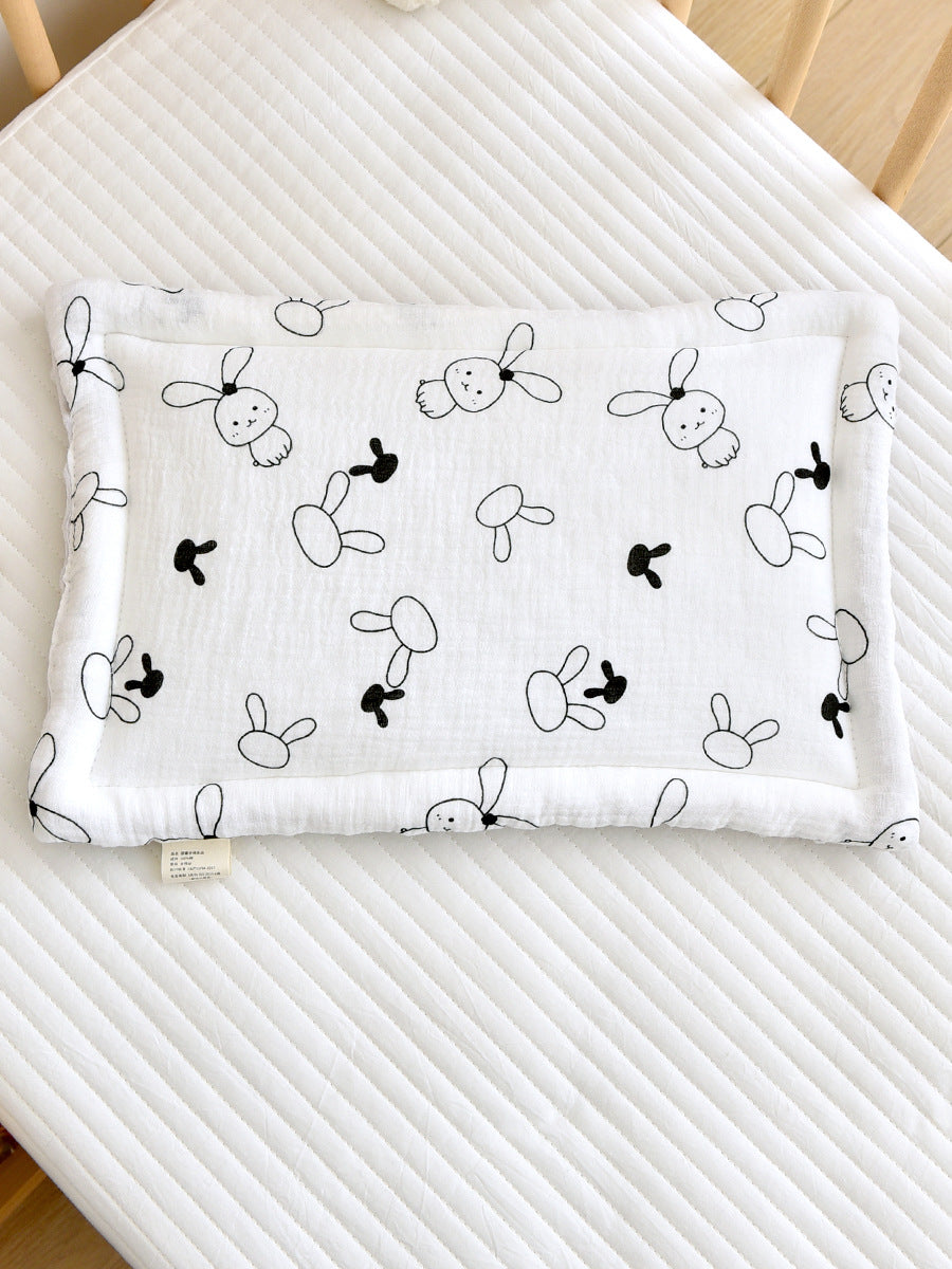 Newborn Cotton Gauze Beanie Pillow