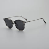 Japanese Handmade Medium Gold Pure Titanium Polarized Sunglasses