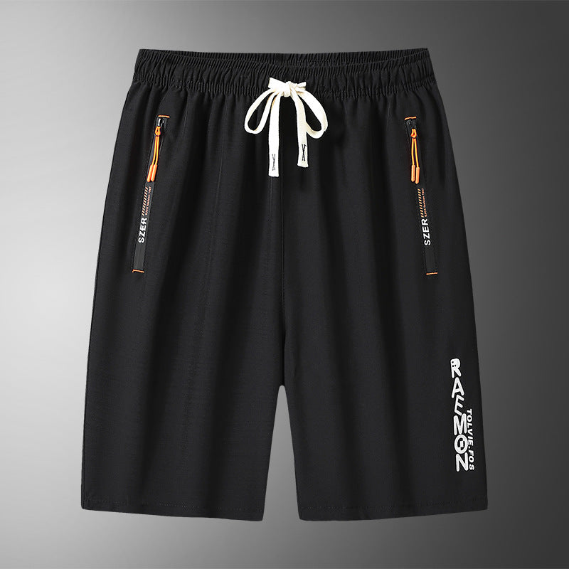 Loose Breathable Men's Fifth Pants
