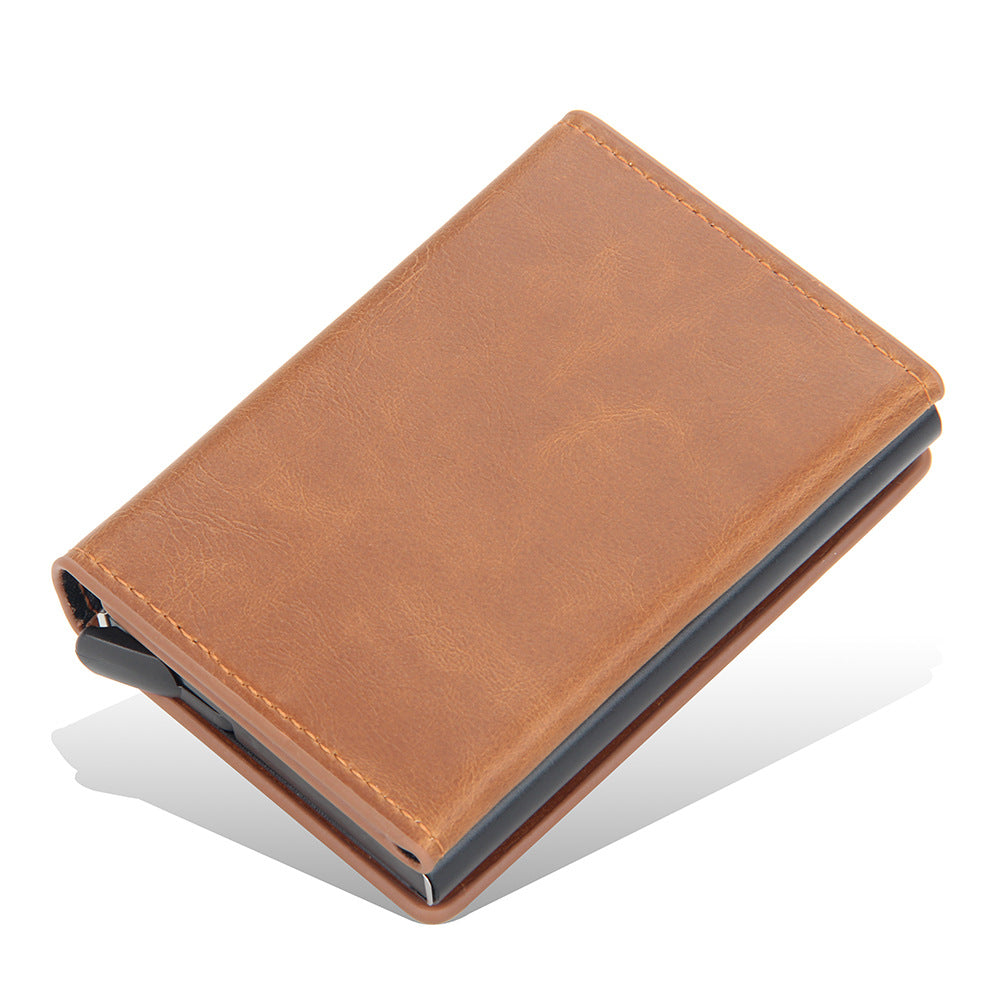 Men's Spring Automatic Card Clamp