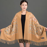 Scarf Shawl Cashmere Warm Cheongsam Outerwear
