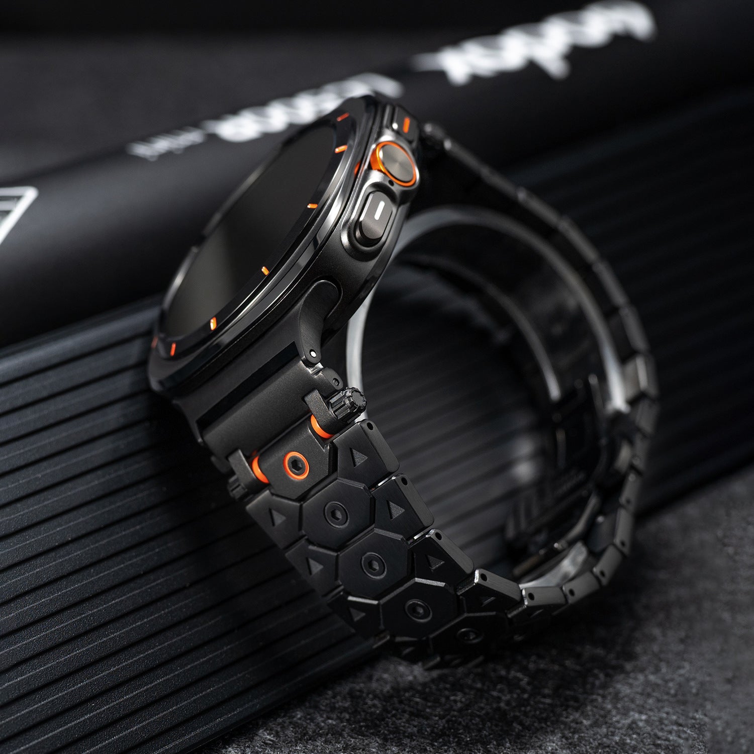 Butterfly Clasp Metallic Stainless Steel Strap
