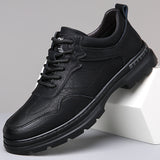 Men's Daily Casual Leather Shoes Outdoor Mountaineering
