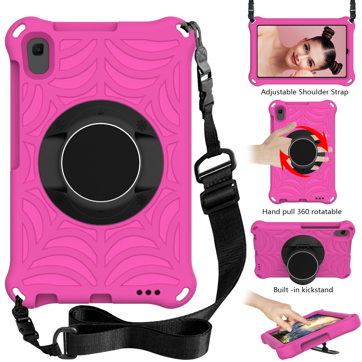 Pure Color All-matching Spider Eva Tablet Computer Protecting Case