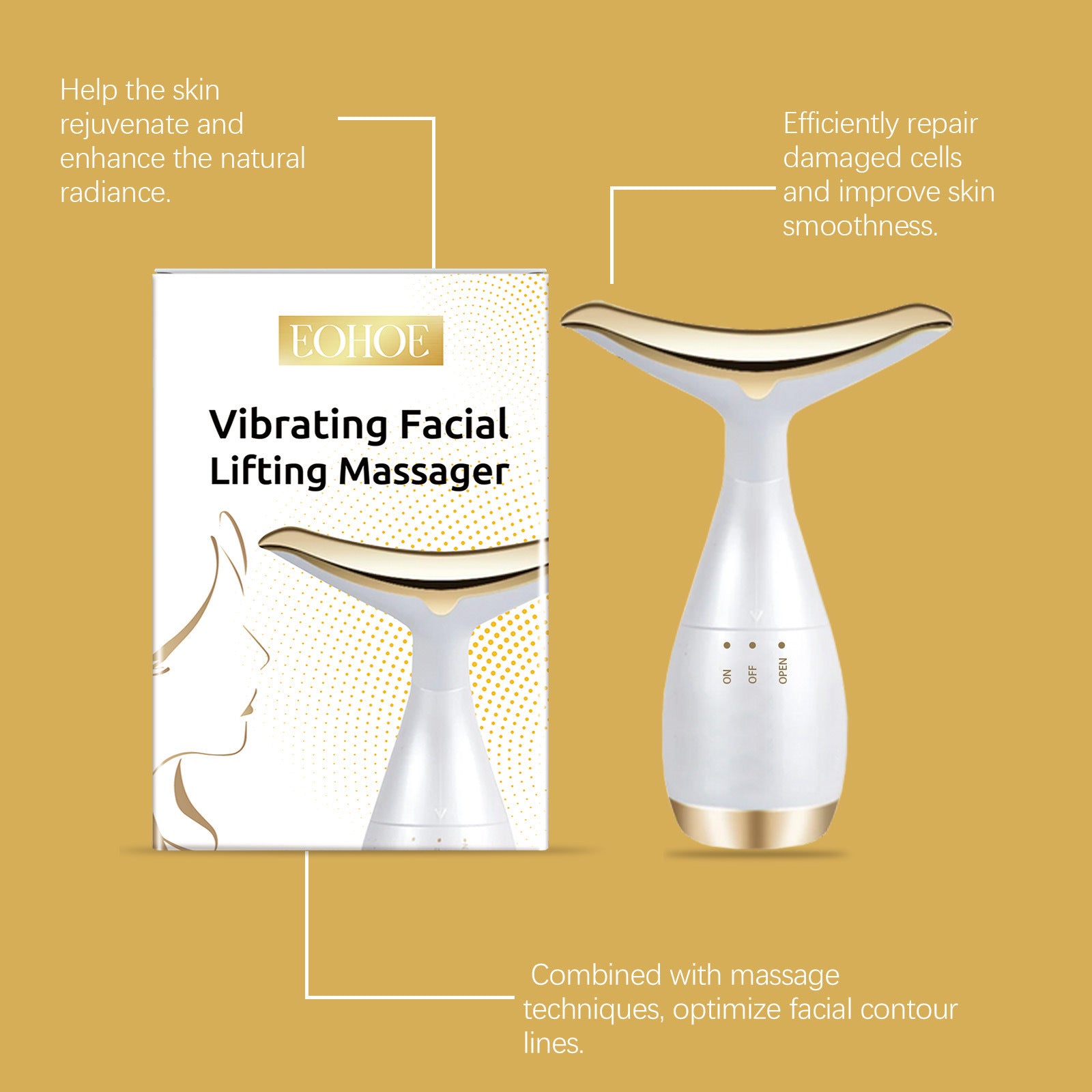 Small And Portable Massage Gentle And Comfortable Repair Facial Skin Lifting Massage Skin Tightening Machine