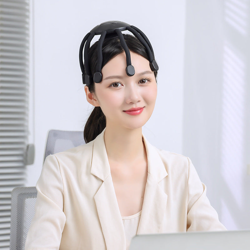 Head Massager Vibrates Scalp To Relax