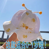 Summer Sunscreen Large Brim Hat Flowers Children's Sun Hat Girls