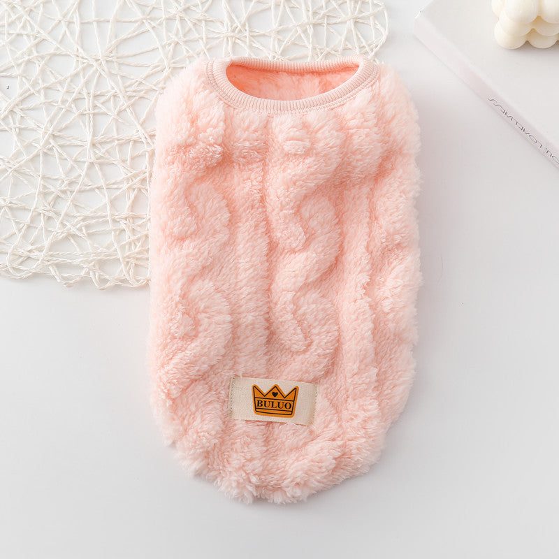 Pet Clothes Thermal Knitting Thickened Vest