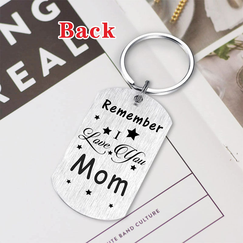 Dog Tag Lettering DAD Mom Handbag Pendant Father's Day Mother's Day