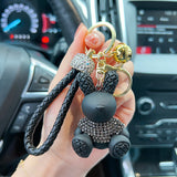 Cute Cartoon Diamond Rabbit Car Key Ring