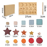 Food Grade Biteable Silicone Toy Puzzle Baby Pile Style Le