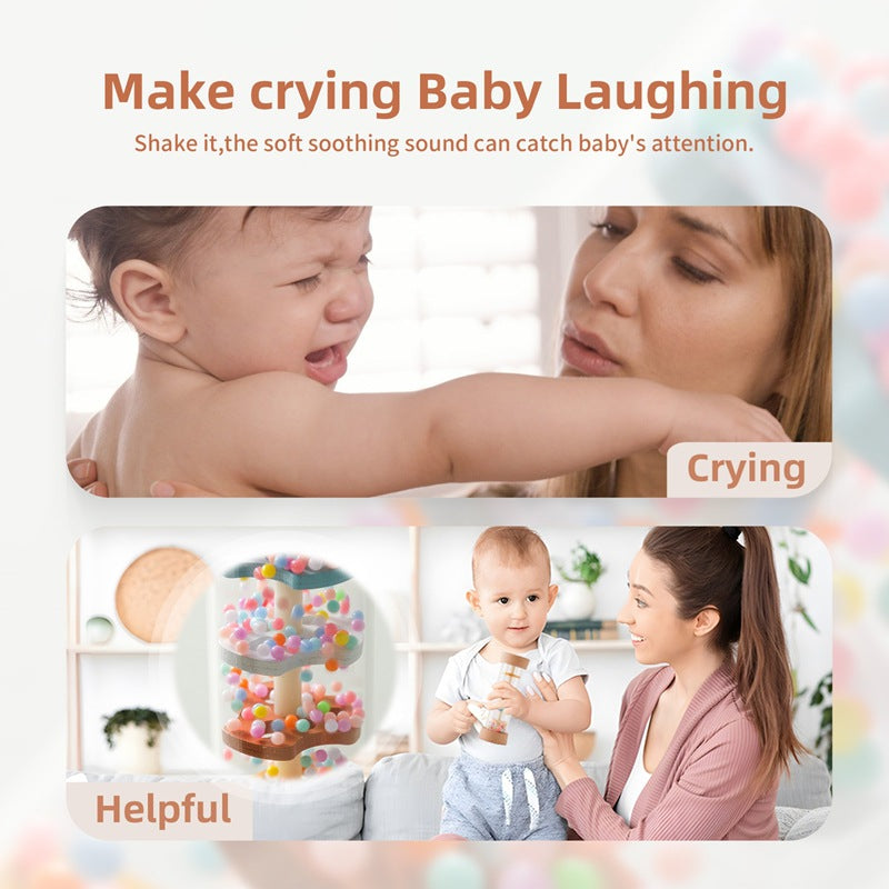Rain Sound Simulation Rainbow Hourglass White Noise Baby Comfort Maracas