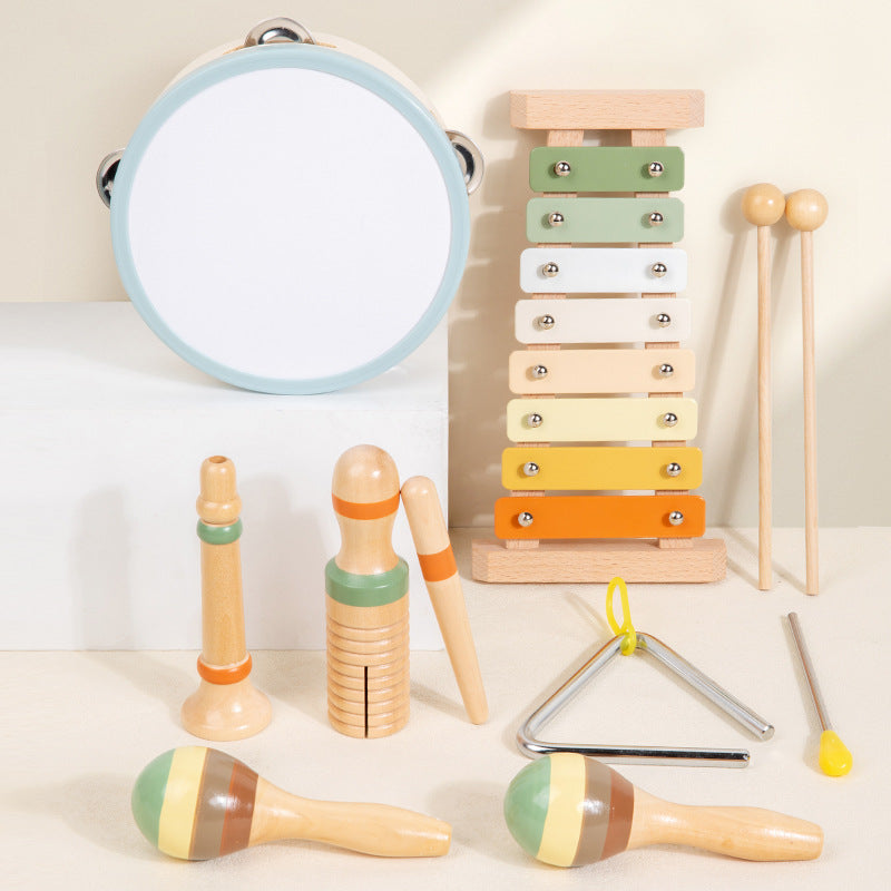 Children's Wooden Orff Early Education Musical Instrument Packages