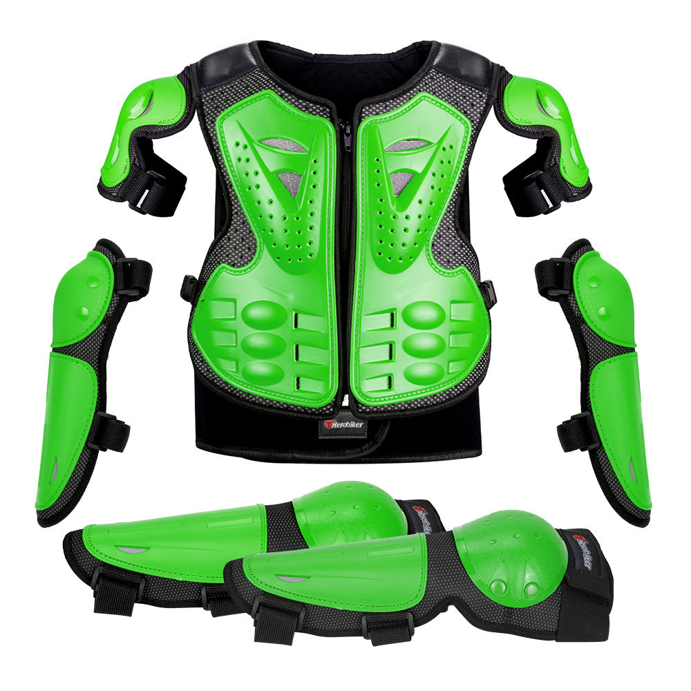 Motorcycle Children's Armour Five-piece Set