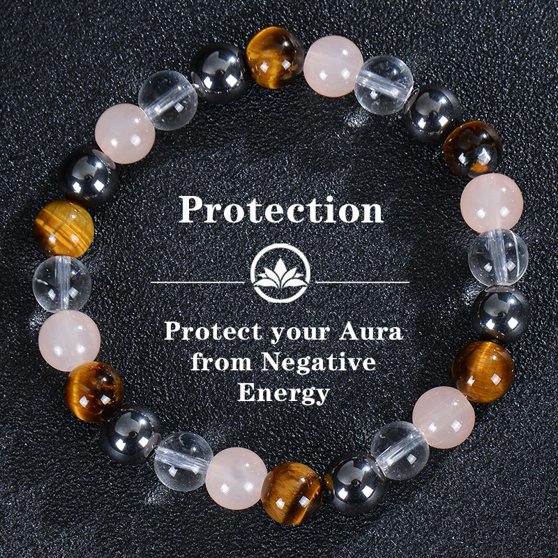 Simple And Versatile Natural Tigereye Magnet Bracelet