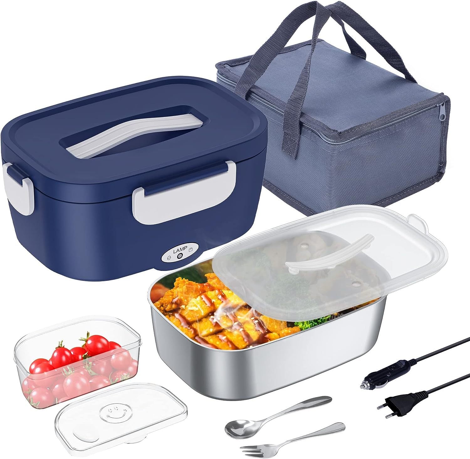 Electric Lunch Box No Water Injection Portable Heating Lunch Box