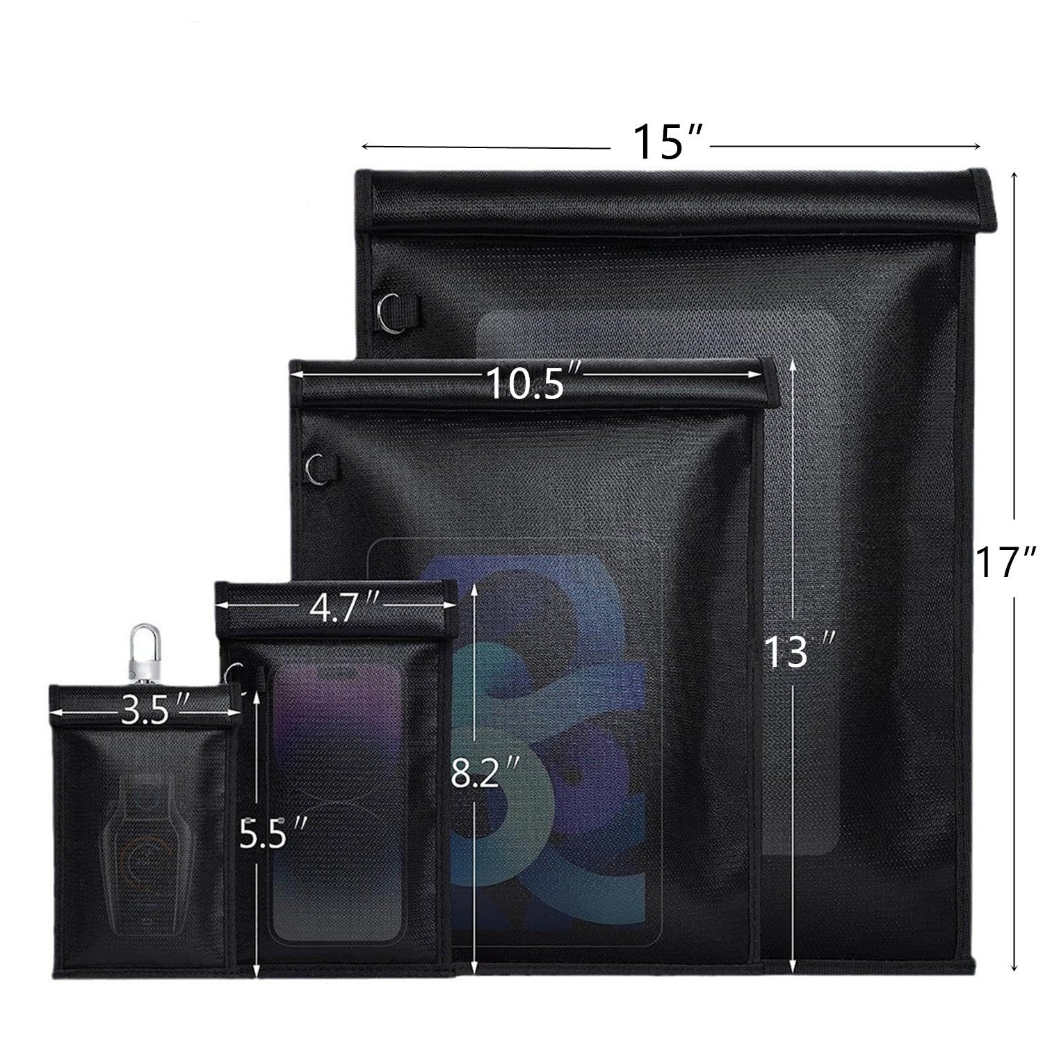 Fire Retardant Waterproof Tablet Computer Shielding Bag