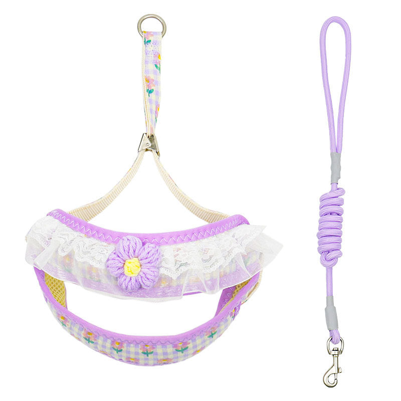Dog Hand Holding Rope Small Dog Vest