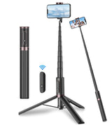 Integrated Bluetooth Selfie Stick Aluminum Alloy Camera Tripod