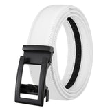 Men's Leather Belt Automatic Buckle Two-layer Cowhide Hollow