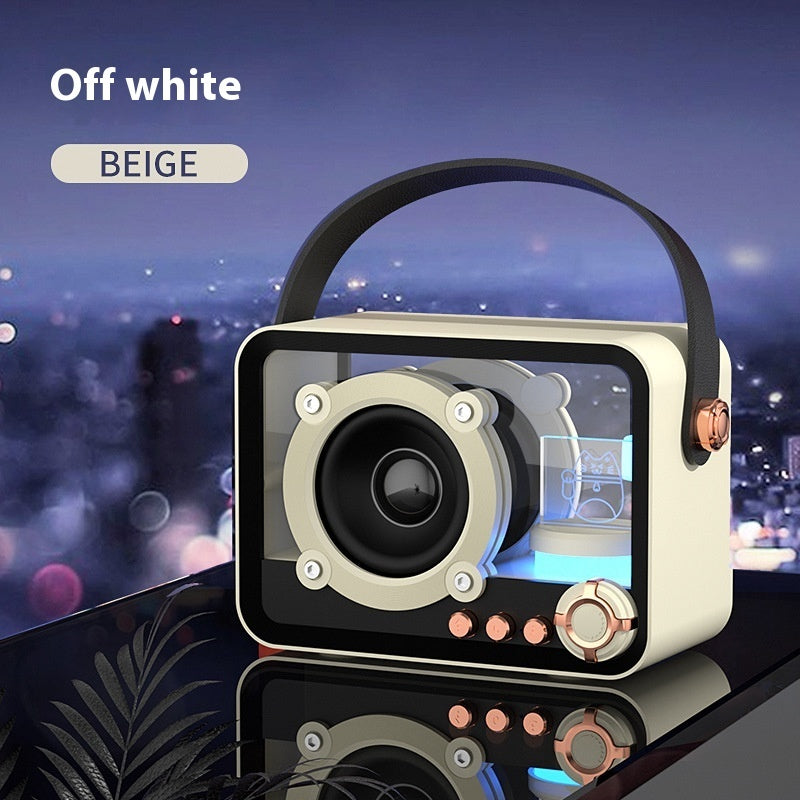 Glass Bluetooth Portable Mini Speaker