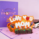 3D Pop-Up Flower Bouquet Gift Card