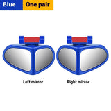Car Front And Back Wheels Blind Area Rearview Mirror 360 Degree Reflector