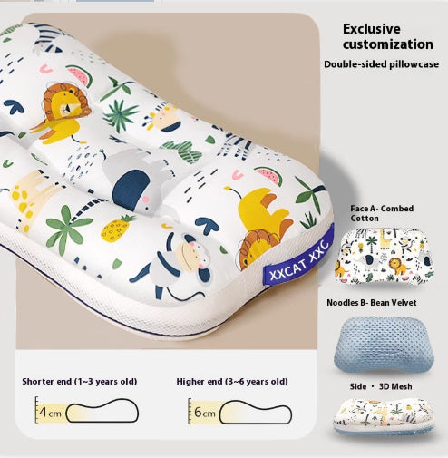 Four Seasons Universal Breathable Children Cartoon Anti-mite Pillow