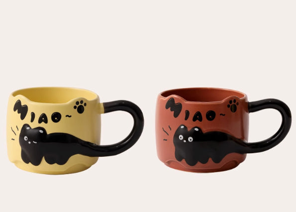 Suit Ceramic Mug Drinking Couple