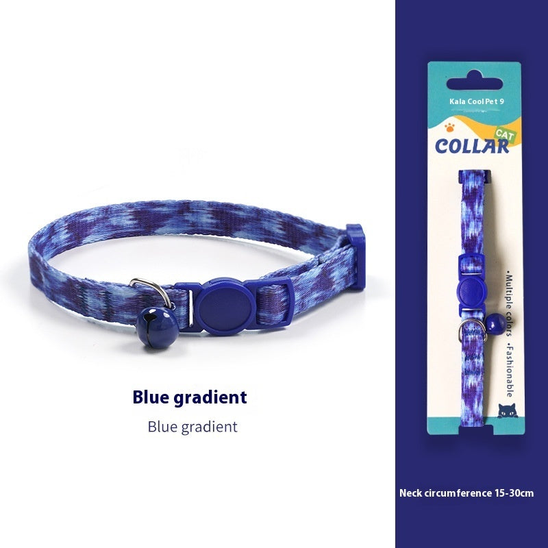 Woven Collar Bell Anti-suffocation Comfortable Safety Buckle Pet Decoration