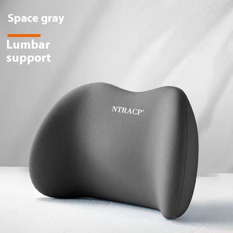 Memory Foam Headrest and Lumbar Pillow