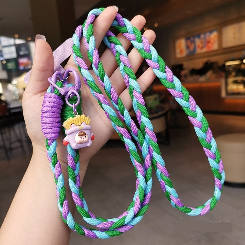 Crossbody Three-strand Horse Tail Mobile Phone Lanyard