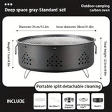Stable Heating Area Grill Barbeque Grill Portable Stainless Steel Campfire Grills For Outdoor Bbq Camping Picnics Lightweight