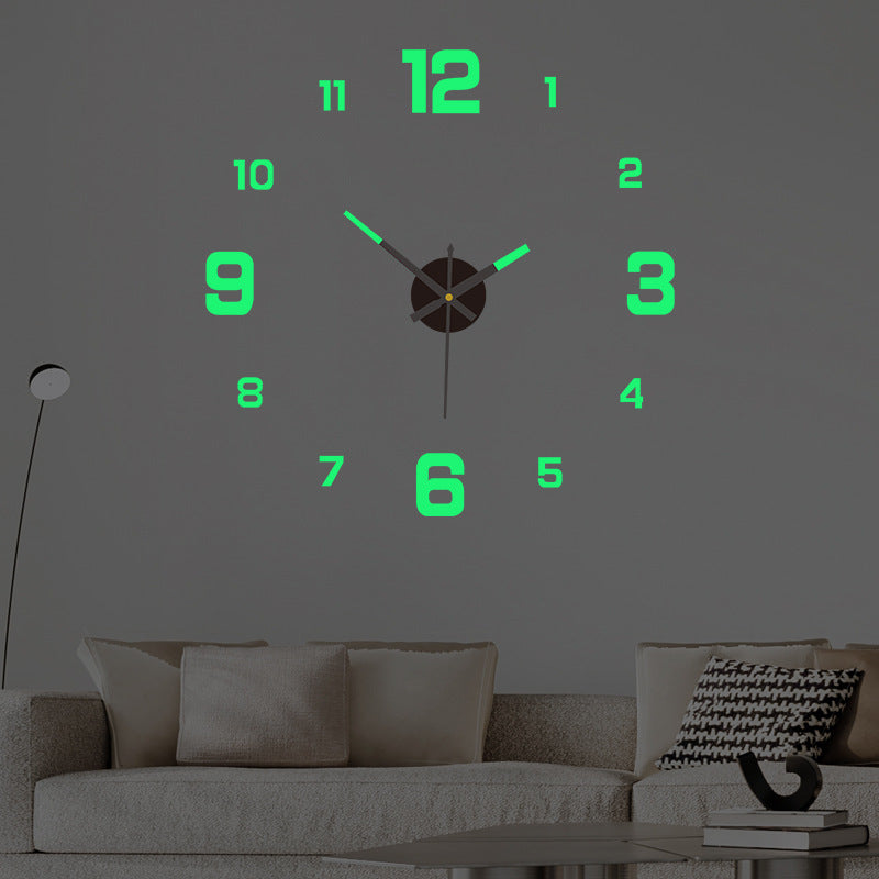 Creative Digital Luminous DIY Wall Clock