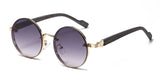 American Classic Metal Round Frame Sunglasses Personality Trend High Sense
