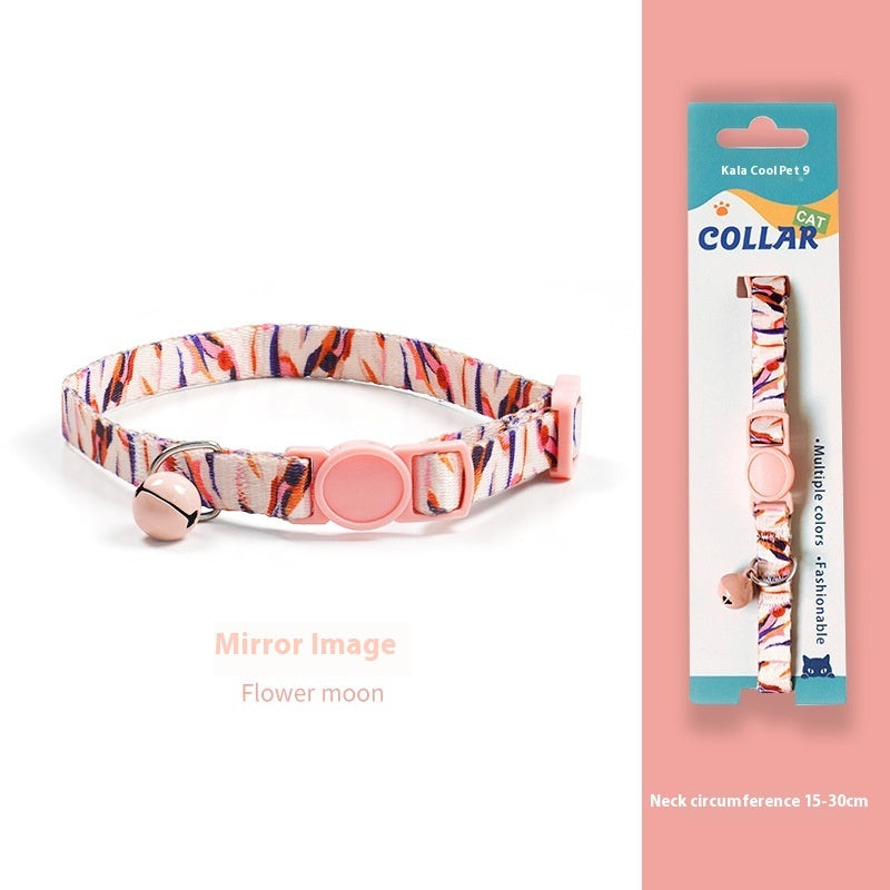 Woven Collar Bell Anti-suffocation Comfortable Safety Buckle Pet Decoration