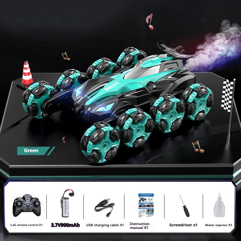 Eight-wheel Gesture Induction Remote Control Deformation Rock Crawler Spray Drift Tumbling Stunt Car