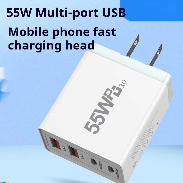 55W Multi-port Usb Mobile Phone Charging Plug