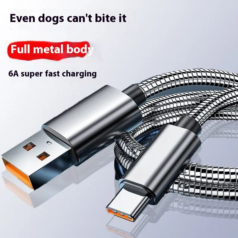 Stainless Steel Data Cable Spring Anti-winding Metal Hose