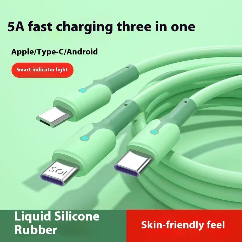 5A Super Three-in-one Data Cable Charging Cable