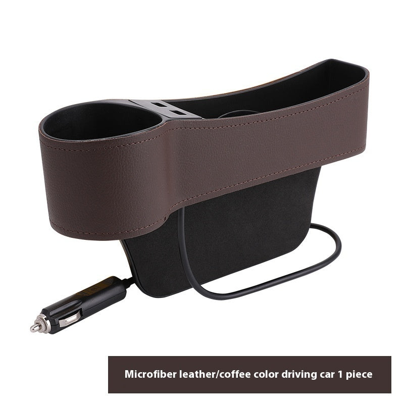 Car Seat Gap Storage Box Multi-function Dual USB Car