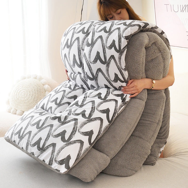 Lambswool Quilt Winter Thickened Cotton Quilt