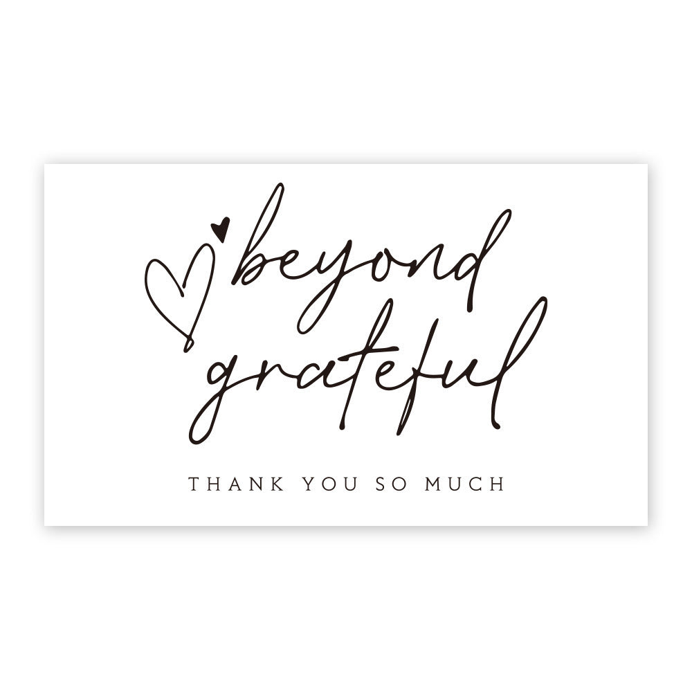 Thank You Card Coated Paper Card